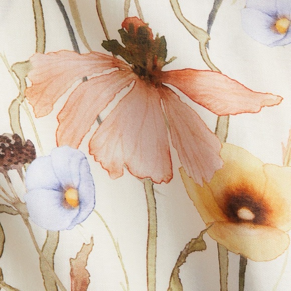 NWT H&M FLORAL-MOTIF SHIRT - Picture 8 of 9